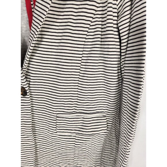 Banana Republic Womens Stripe Jacket  Nautical Preppy Resort Y2K US/L - Picture 2 of 4